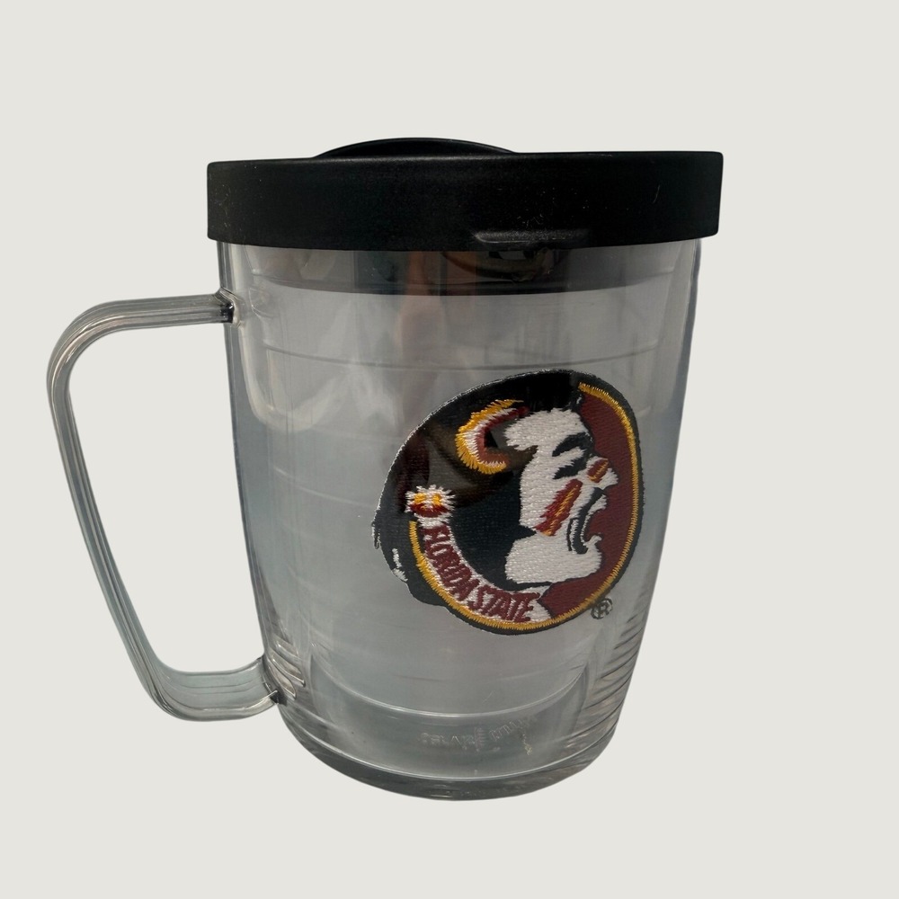 Tervis Tumbler Florida State Seminoles 17oz Insulated Mug with Lid FSU Clear